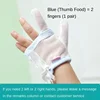 Prevent Hand Sucking Gadgets Middle Index Finger Children Stop Eating Finger Corrector Breathable Thin  Anti-Scratch Face Glove 4