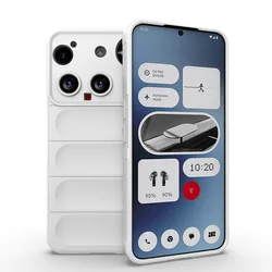 Enhanced Shockproof Silicone TPU Protective Back Cover for Nothing Phone (3) (White (HK - HD))