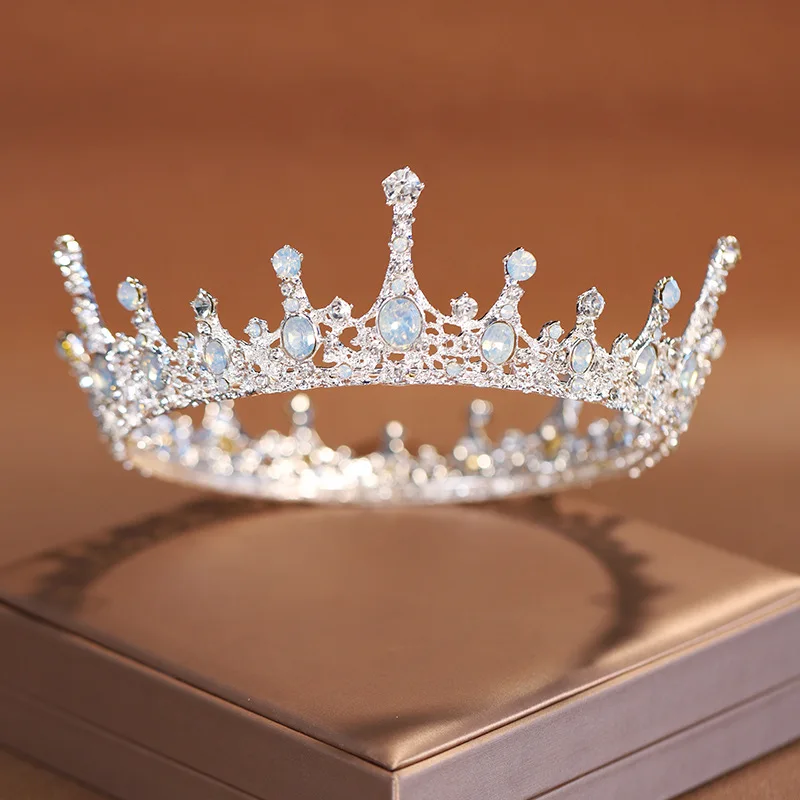 Hair Accessories Bridal Hair Accessories Baroque Style Tiara Bridal Wedding Round Crown or Birthday Princess Masquerade Costume Party & Photography-Elegant Full Round
