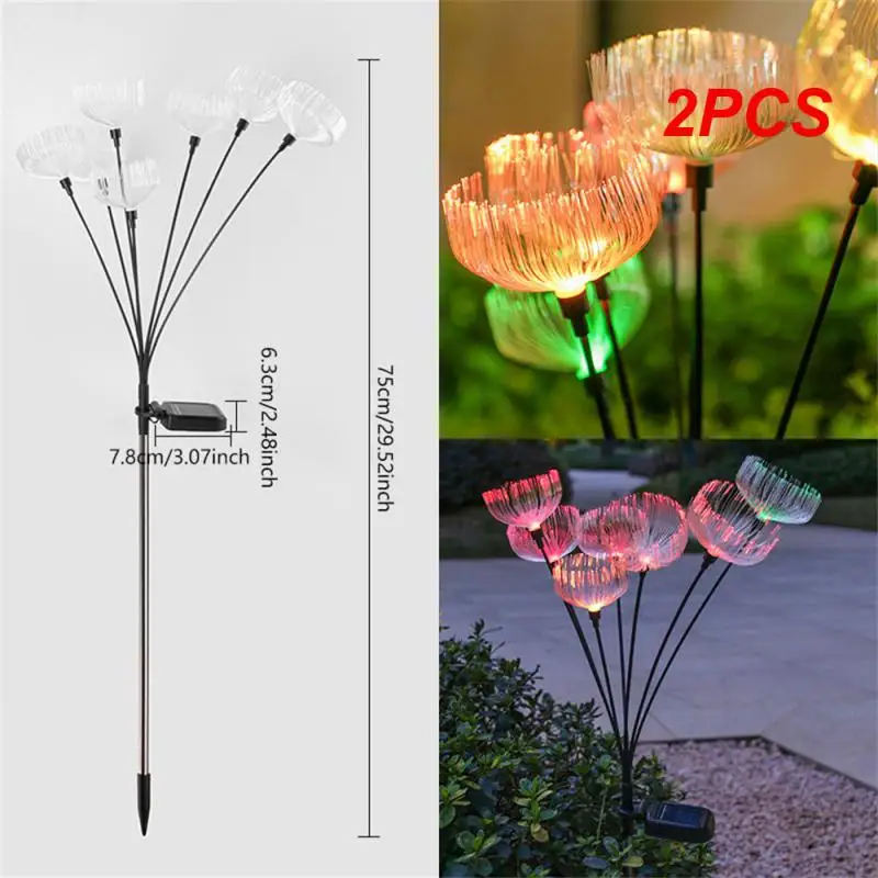 

2 шт., водонепроницаемый декоративный светильник на солнечной батарее