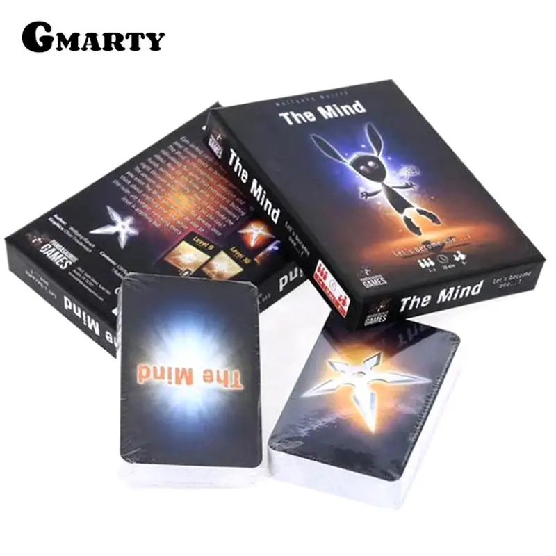 

2023 New The Mind Card Game Party Puzzle Board Game Team Experience Interactive Game Hot