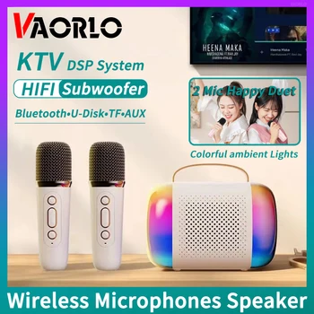 Y5 무선 마이크 블루투스 스피커 노래방 기계, 판타지 RGB 조명 효과, HIFI 서브우퍼 KTV DSP 사운드 시스템, Y3 Y2 Y1