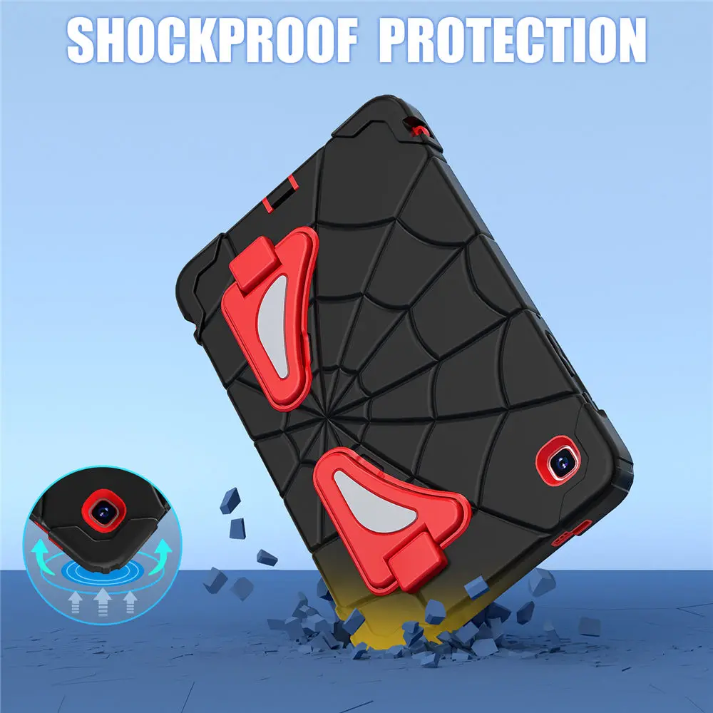 Kids Shockproof Spider Tablet Stand Cover, Enhanced Protection