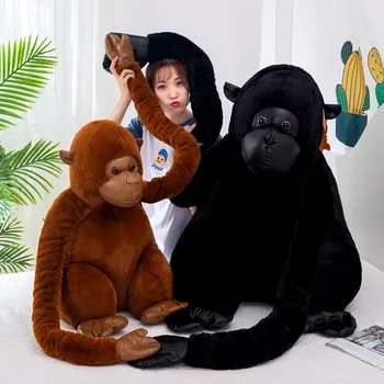 고릴라 봉제 장난감 긴 팔 원숭이 인형 장난감, 만화 베개, 여아 생일 선물, 귀여운 아기 장난감, 두 가지 색상