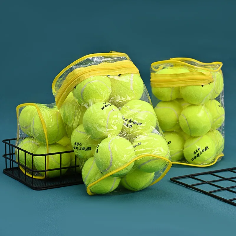 1pcs Tennis Balls Natural Rubber Tough and High Elasticity Tennis Sports Fitness Training Ball for Teenagers and Adults