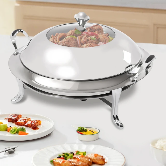 Luxury Stainless Steel Round Chafing Dish