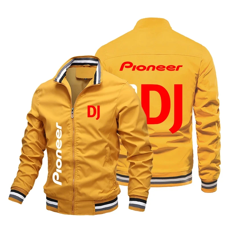 24 Year Leisure Spring and Autumn Men's Polo Collar Standing Neck Zipper Casual Printed Jacket