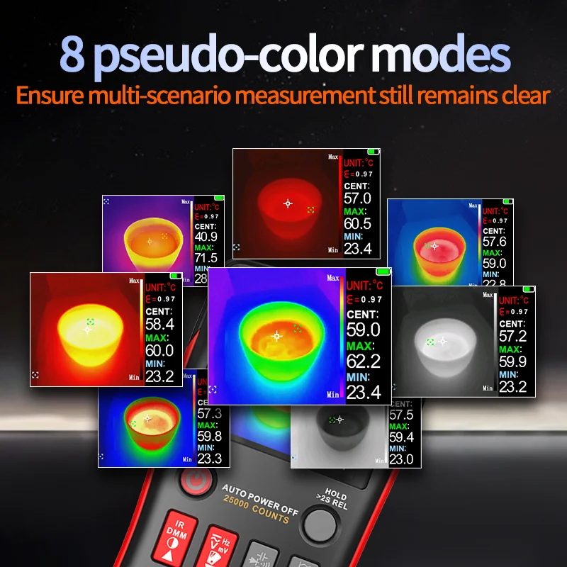 ZOYI 전문가용 열화상 카메라(-20550) ℃ 240x240 픽셀 렌즈를 장착하여 열화상 이미징 R02를 구축하는 데 적합합니다.