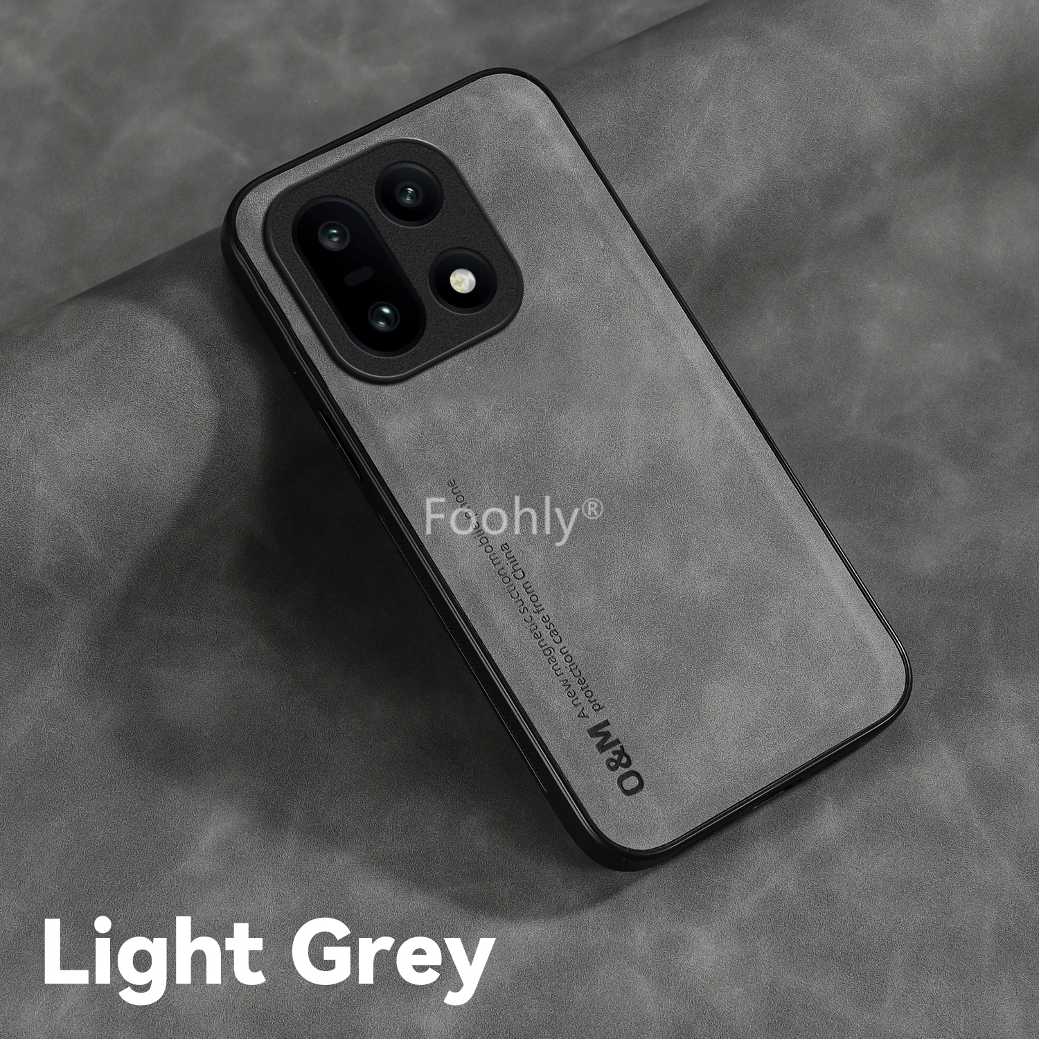Nubuck Leather Shockproof Magnetic Protective Phone Case