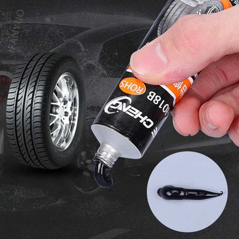 30/50ml Waterproof High Temperature Resistant Tyre Repair Liquid Black Strong Rubber Glues Adhesive Glue Car Repairs Tool