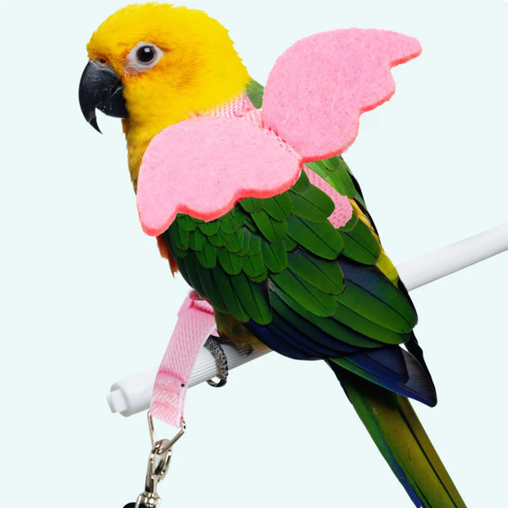 Title 12, Long Cable Bird Harness Leash Anti-Bite Trainin...