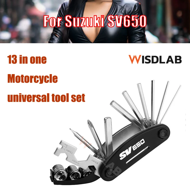 

For Suzuki SV650 13 in 1 Bike Bicycle Multi Repair Tool Set Kit Hex Spoke Cycle Screwdriver Tool Wrench Mountain Cycle Tool Sets