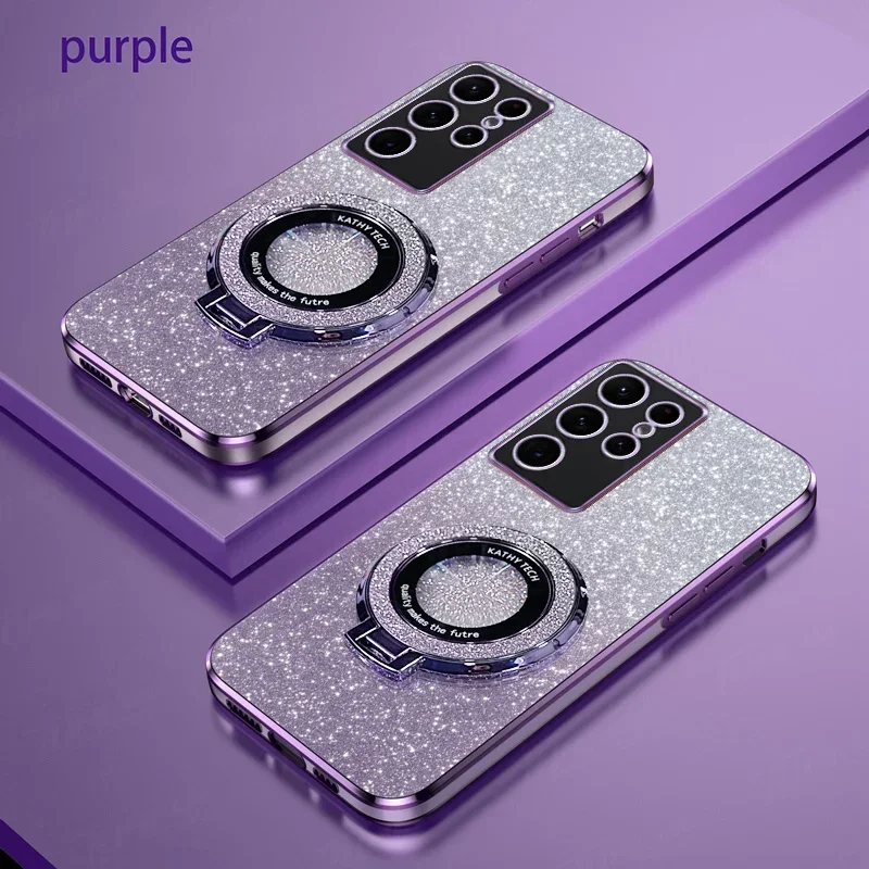 Enhanced Plating Holder Protective Phone Case Cover