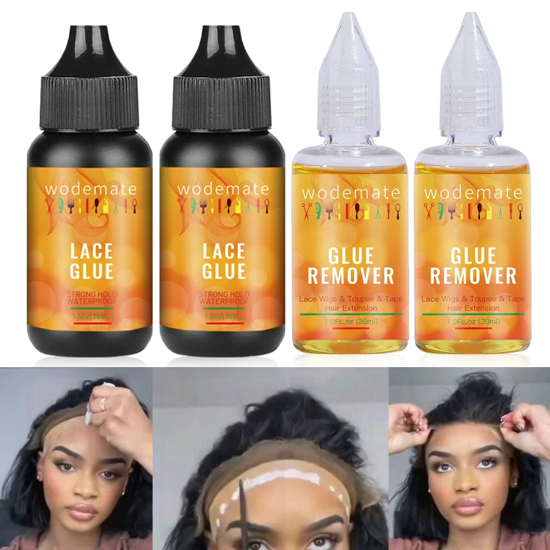 Lace Wig Glue Waterproof Hair Adhesive Glue Invisible Adhesive Remover  Strong Glue Removal Scalp Protector Skin Barrier - Adhesives - AliExpress