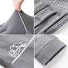Men's Ice Silk Breathable, Cool, Sunscreen, UV Protection, Cycling, Sports, Fishing, Non slip All Finger Gloves 4