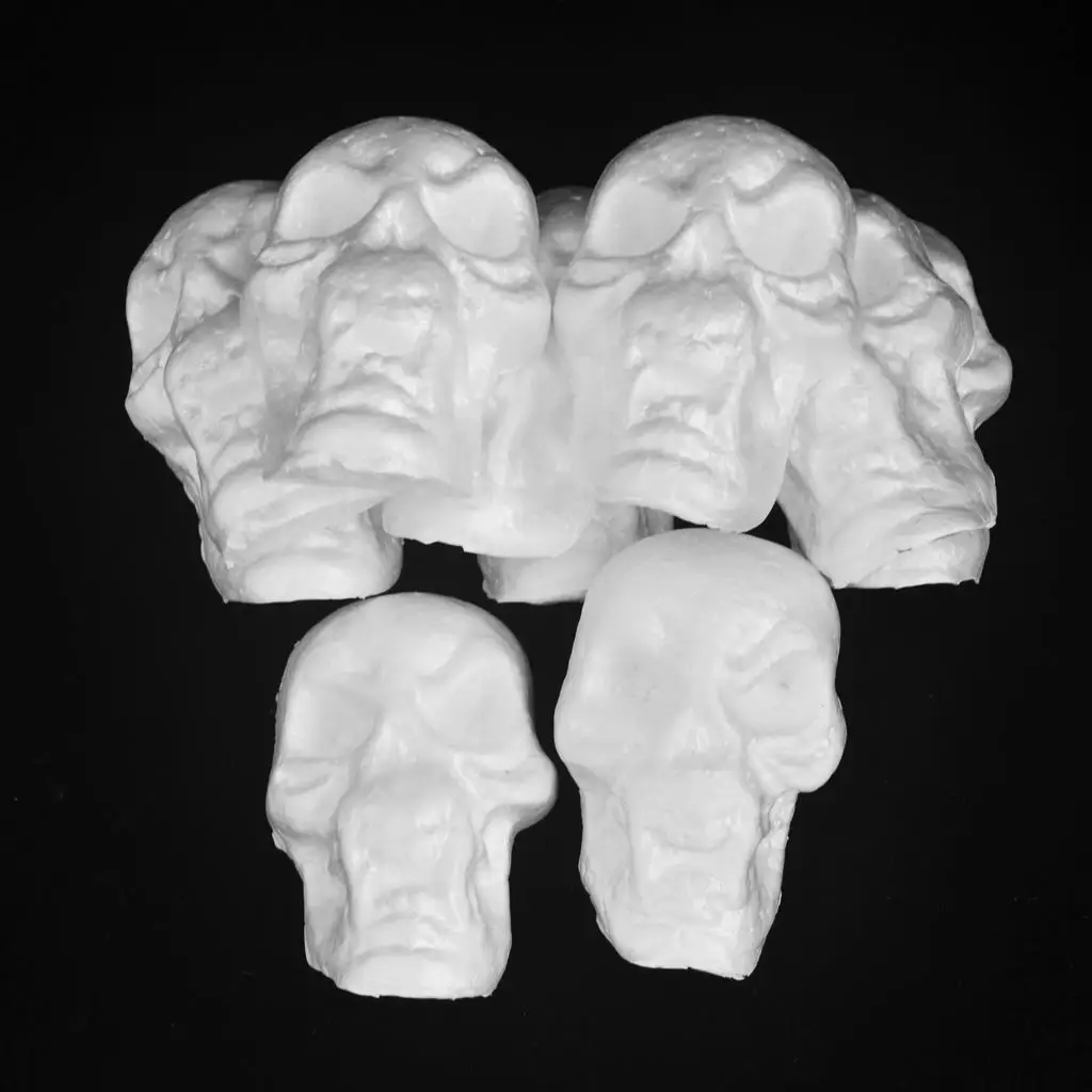 

10pcs Flat Back Halloween Skull Foam Materials for Modeling Craft