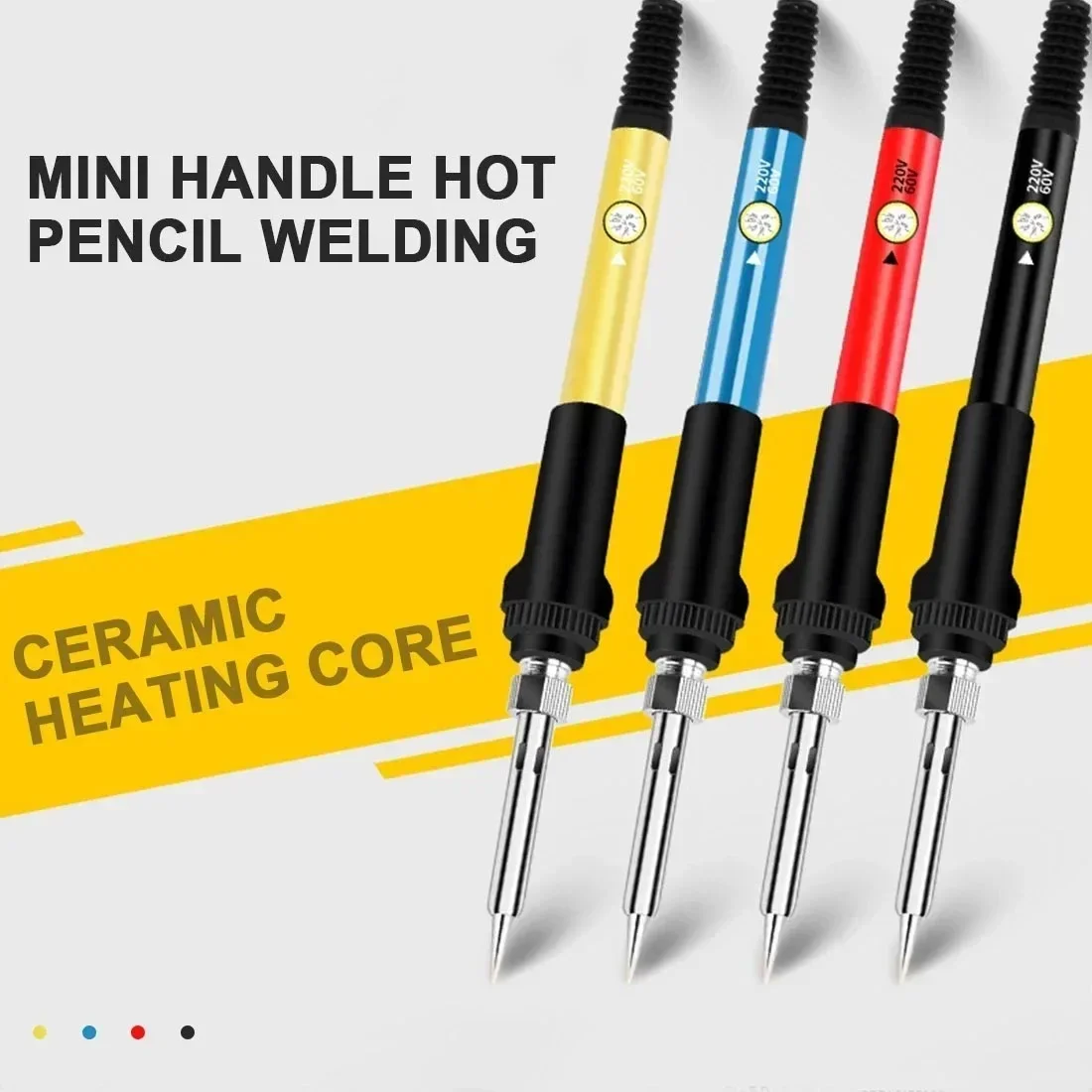 Soldering Iron Electric Soldering Iron 900M Eco-Friendly Lead-Free Constant Temperature 936 Sharp Knife-Shaped Electrolytic Welding Copper Round