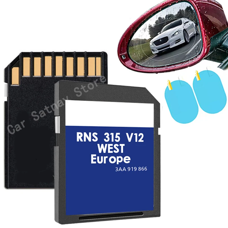 RNS 315 Navigation Software Update SD Card 3AA051866 Western Europe For VW Sat Nav Map