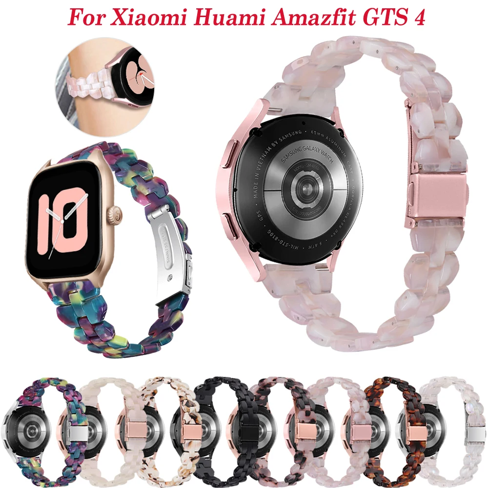 

20mm Resin Strap For Huami Amazfit GTS 4/2 Mini Bracelet For Xiaomi Amazfit GTS 4/3/2 2e/Bip S/Bip Lite/Bip 2/GTR 42mm Watchband