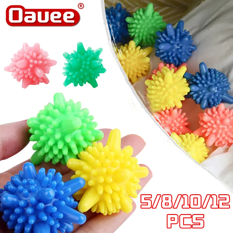 4/5/8/10/12pcs Laundry Balls Reusable Home Washing Machine Clothes Anti