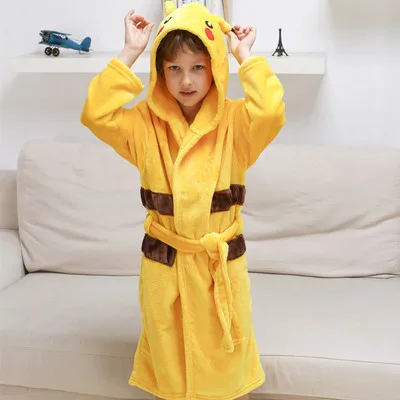 top Sleepwear & Robes Winter Kigurumi Unicorn Dinosaur Hooded Baby Bathrobes Baby Bathrobe Animal For Boys Girls Pajamas Nightgown Kids Pajamas pajama sets cheap Sleepwear & Robes