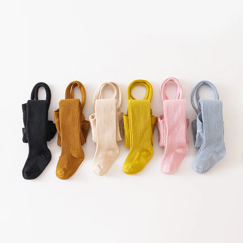 Collant Con Bretelle Per Neonati - Maglia Di Cotone, Vita Alta, 0-3 Anni, Multi Colore - Foto 4