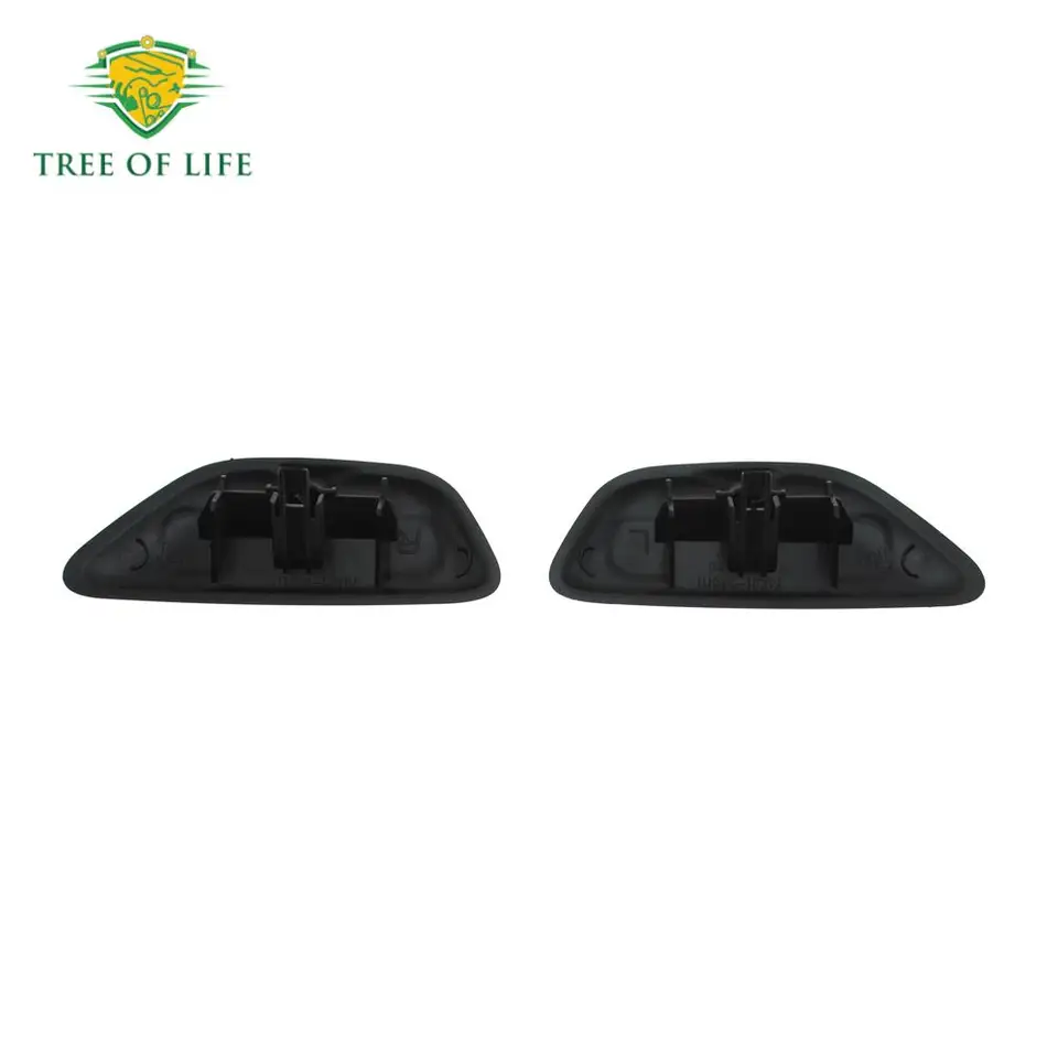 KMLONG Voorbumper Koplampsproeiers Sproeikop Jet Cover Cap Fit for Mazda CX-5 CX5 KF 2017 2018 KB8M-51-8H1 KB8M-51-8G1 Afdekkap koplampsproeierkop(SET