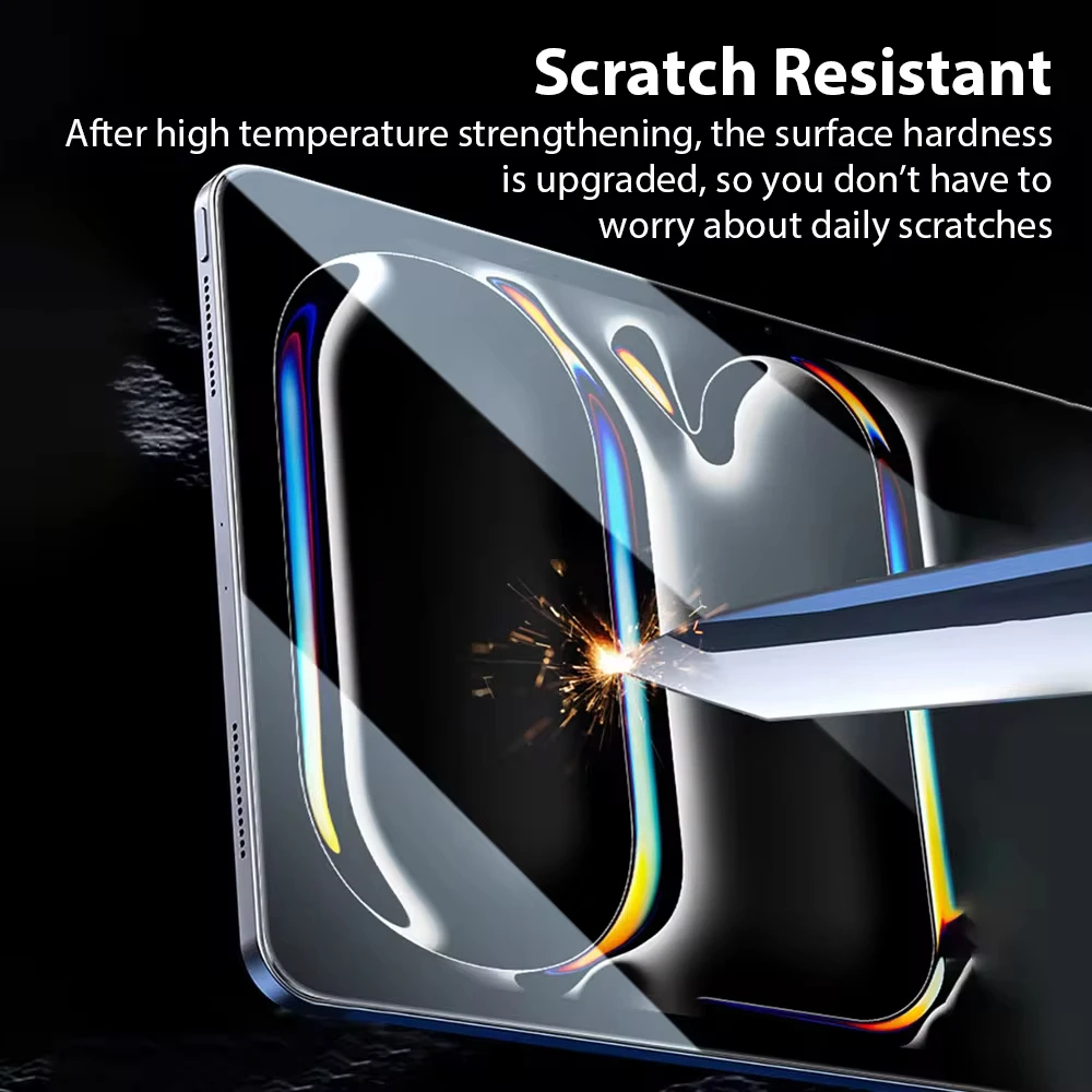 2PCS Glass Screen Protector For iPad Pro 11 13 M4 2024 12.9 12 9 10th Generation Tempered Glass Air 5 4 3 9/8/7th Mini 7 6 Film 2