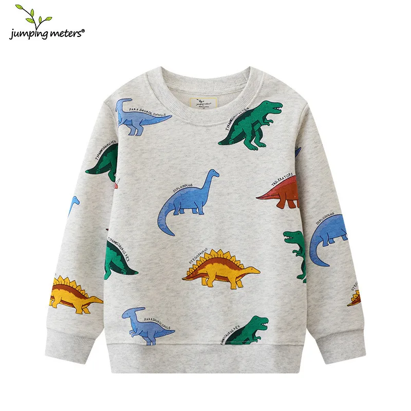 thumbnail image 1 of Sudaderas de manga larga para bebés de 2 a 7 años con diseño de dinosaurios, camisetas para niños y niñas, 1 of 5