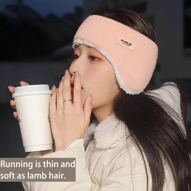 Warm earmuffs One-Piece Autumn and Winter Women's Earmuffs Outdoor Windproof Plus Velvet Warm Men's Ear Protection Headband
