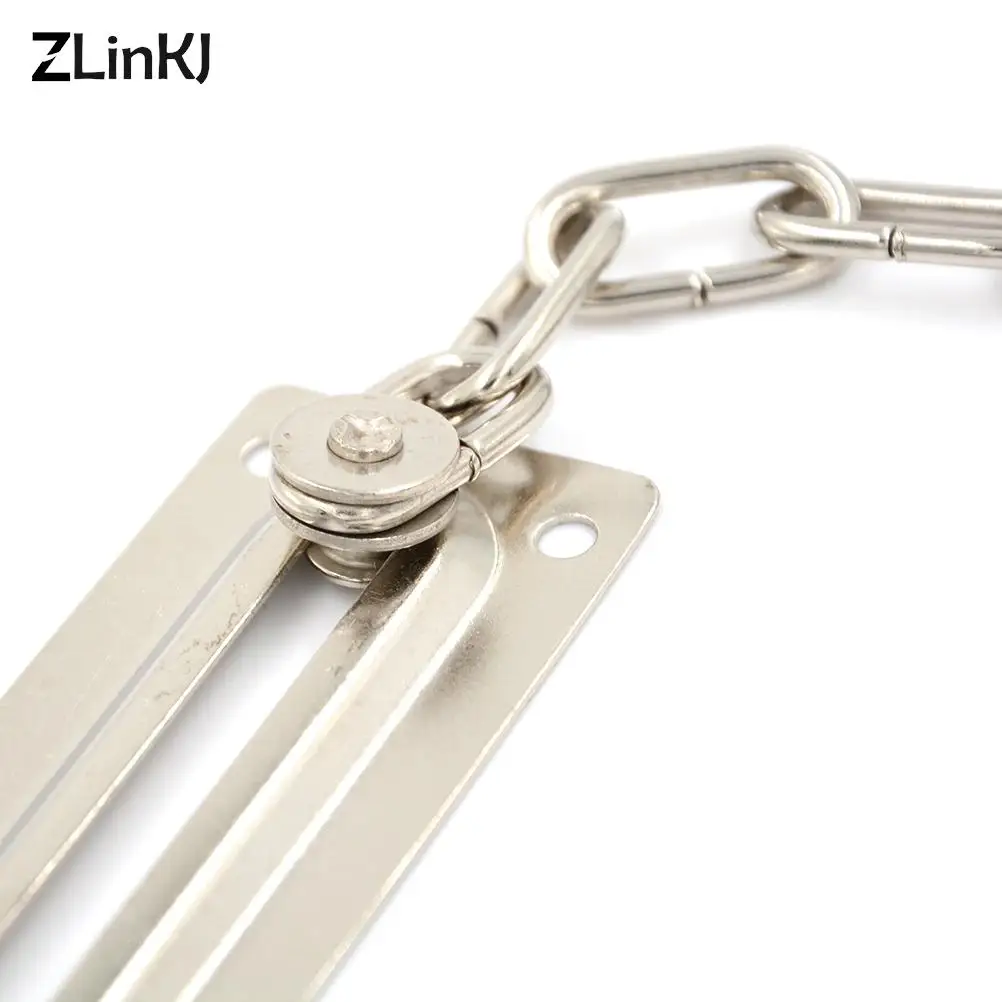 Door Chain Lock 1pc Chrome Chain Door Safety Guard Latch Security Peep Bolt Locks Cabinet Latches DIY Home Tools