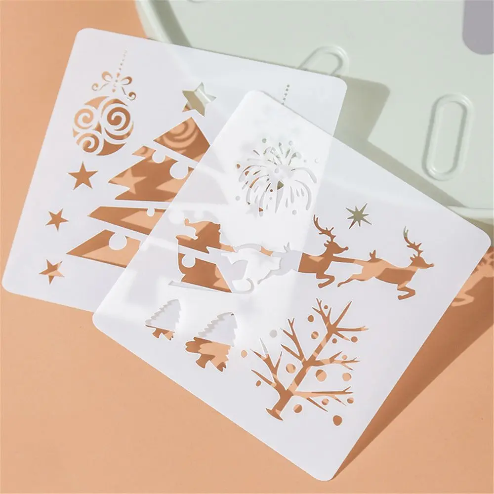 Hot Embossing DIY Craft Album Decorative Scrapbooking Layering Stencils Merry Christmas PaintingTemplate