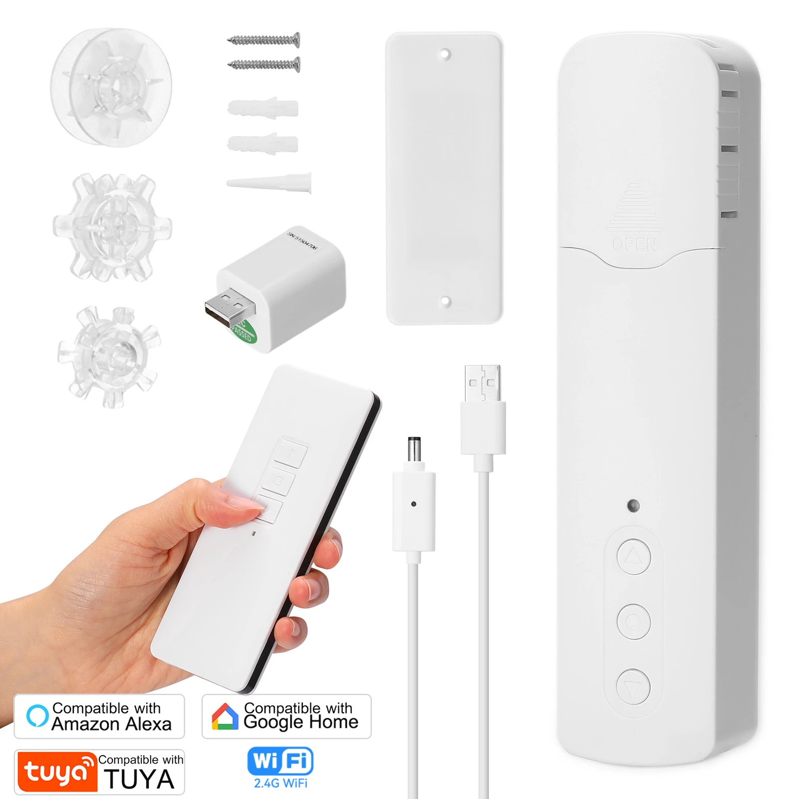 Tuya Zigbee Wifi Motori Elettrici Per Tende Intelligenti Tapparelle Con Telecomando Vocale Per Alexa Google Home Smart Life