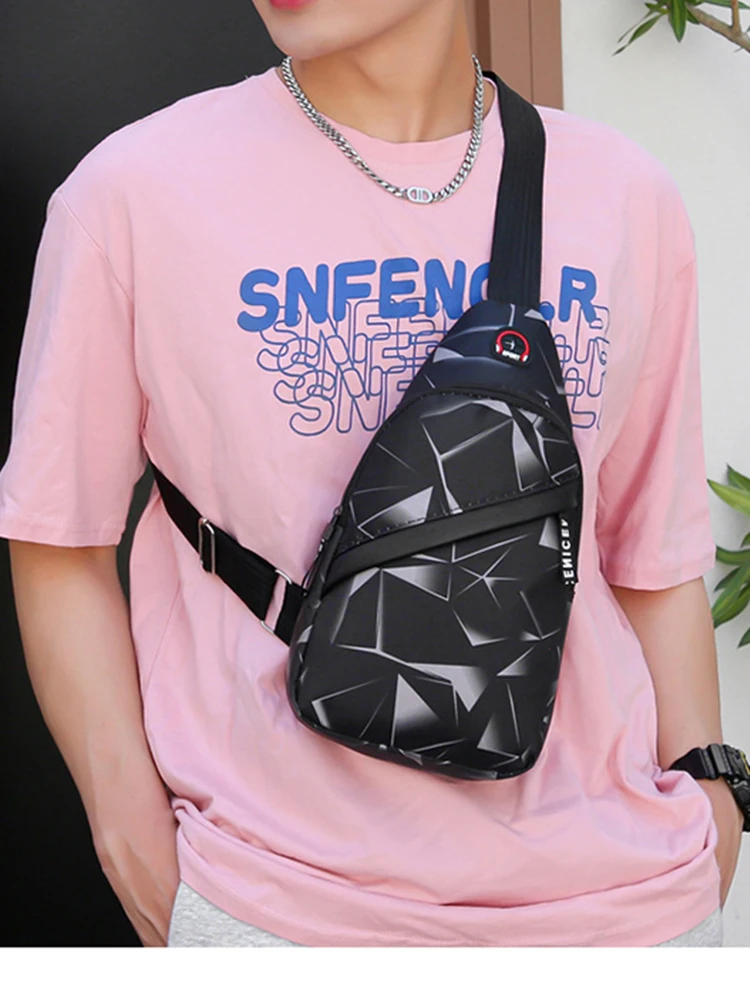 Shoulder Crossbody Bag For Men Short Travel Messenger Chest Bag Light Outdoor Sport Recreation Lovers Single Shoulder Bag