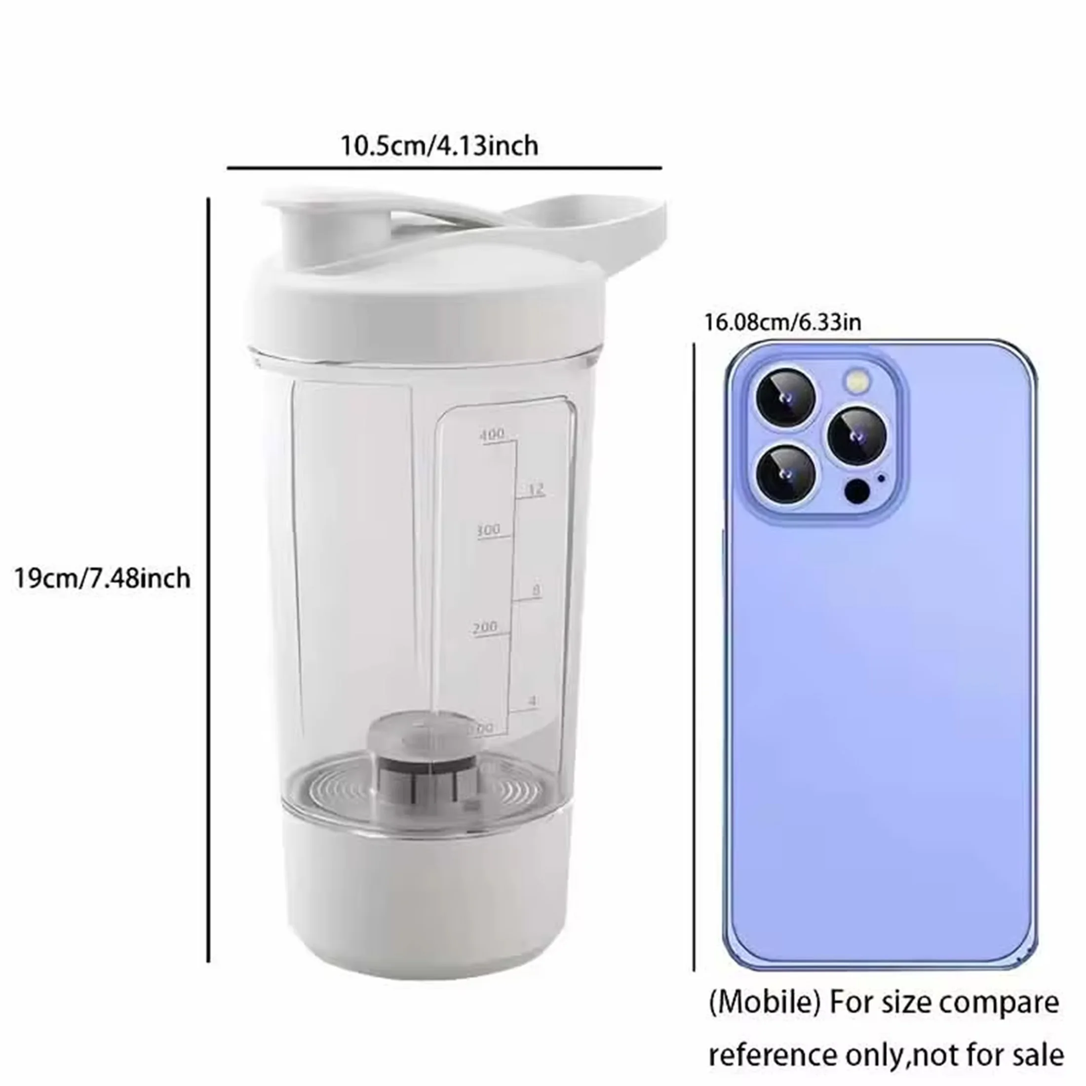 Portable USB Rechargeable Blender Cup-Handheld Smoothie & Coffee Mixer for Effortless Blending Perfect for On-the-Go Use 1PC