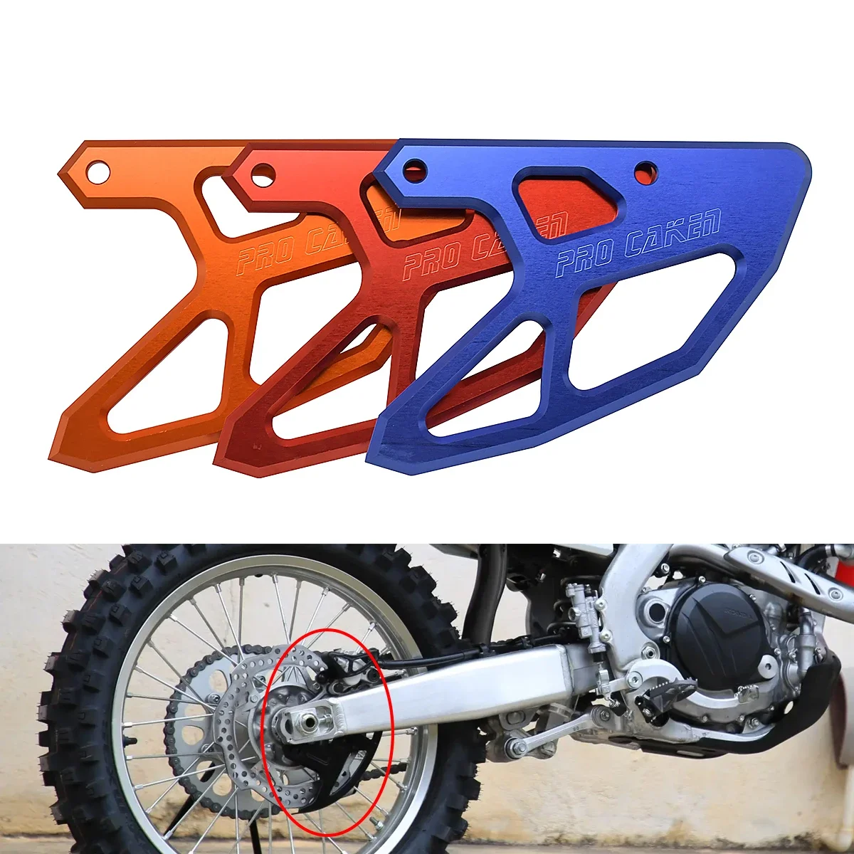 

Motorcycle CNC Rear Brake Disc Guard For Honda CR125R CR250R CRF250X CRF450X CRF250RX CRF450RX CRF250R CRF450R CRF450L 2002-2020