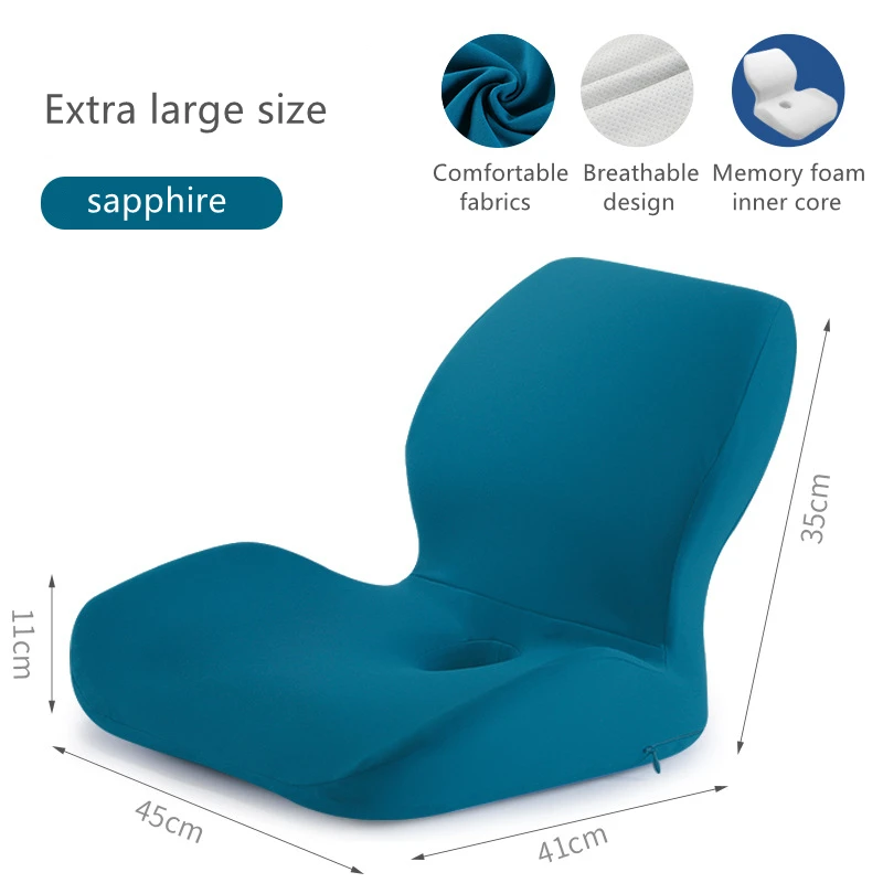 Comfort Seat Back Cushion Memory Foam Chair Cushion For Back Waist Pain Relief Protect Lumbar Cushion Orthopedic Pillow Car Seat 