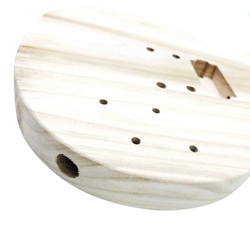 

One Piece Maple Wood DIY Electric Guitar Body Unfinished Handcrafted Guitar Body Guitar Barrel Replacement Guitar Parts
