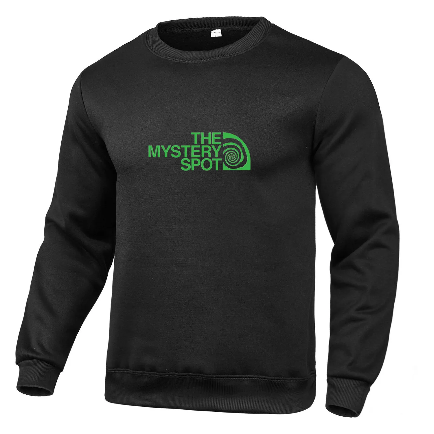 Sweat à capuche à col rond pour homme, nouvelle version transfrontalière de l'Europe et des États-Unis, impression chaude, couleur unie_voghion.com