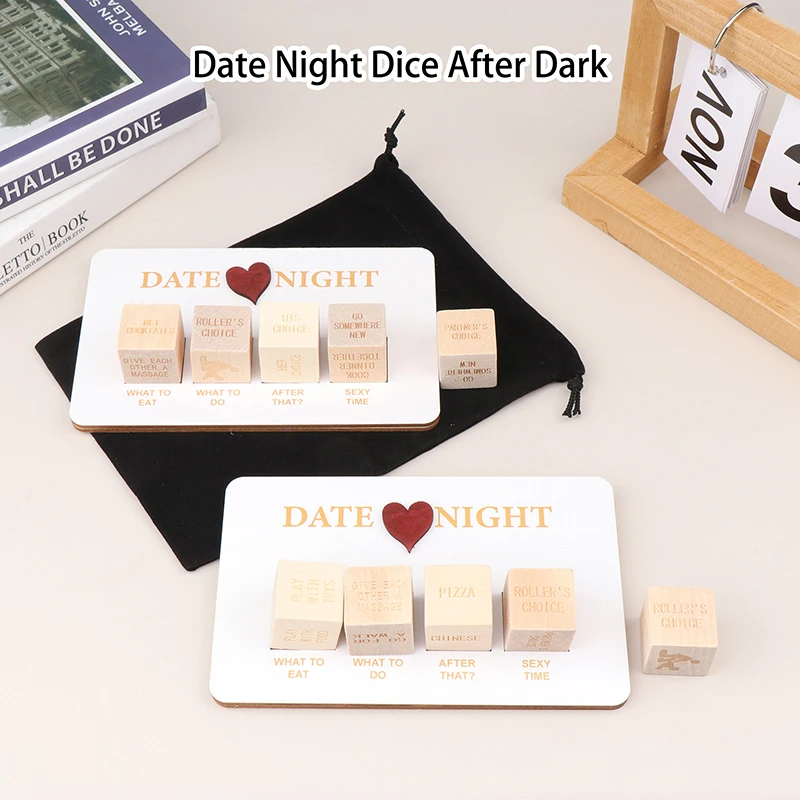 Wooden Dice Set for Couple Games