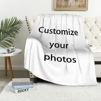 DIY Throw Blanket Sofa Winter Bed Blankets for Beds Furry Fluffy Soft & Throws Baby Fleece Custom Nap Anime Flannel Children's 1