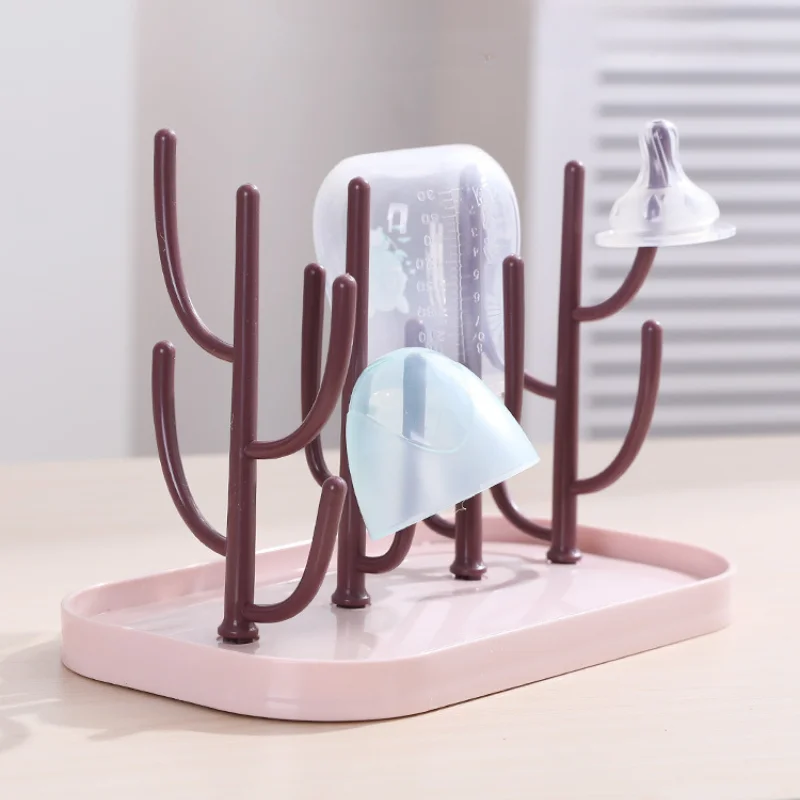 Baby Feeding Bottle Drain Rack, Nipple Feeding Cup Holder Storage Drying Rack Bottle Cleaning and Drying Machine
