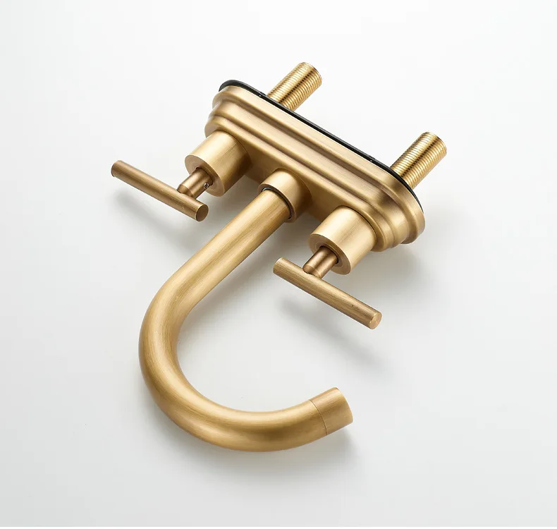 360 Swivel Antique Brass Bathroom Basin Faucet Sink Bathtub Mixer Tap