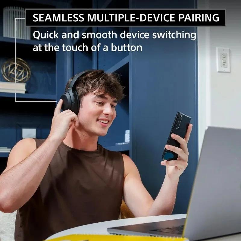 Sony WH-1000XM4 Wireless Headphones Noise Canceling Foldable Bluetooth Earphone Bass Stereo Sound Game Business Exercise Headset - Image 3