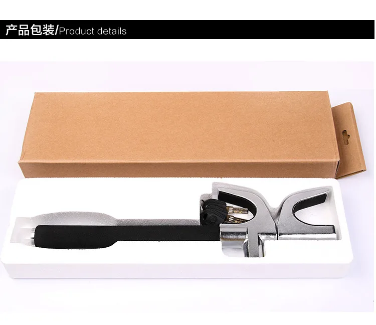 4in1 Car Steering Wheel Lock, Wheel Lock, Vehicle Anti-Theft Lock Adjustable Length Clip Double Hook Parts