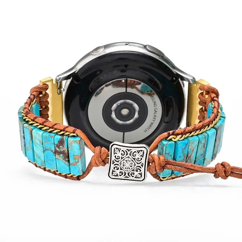 22mm 20mm Braided Nylon Strap for Samsung Galaxy Watch 6 5 4 Huawei Watch 3/4/GT4-3-2 Pro Bohemian Bracelet Amazfit GTR/GTS Band