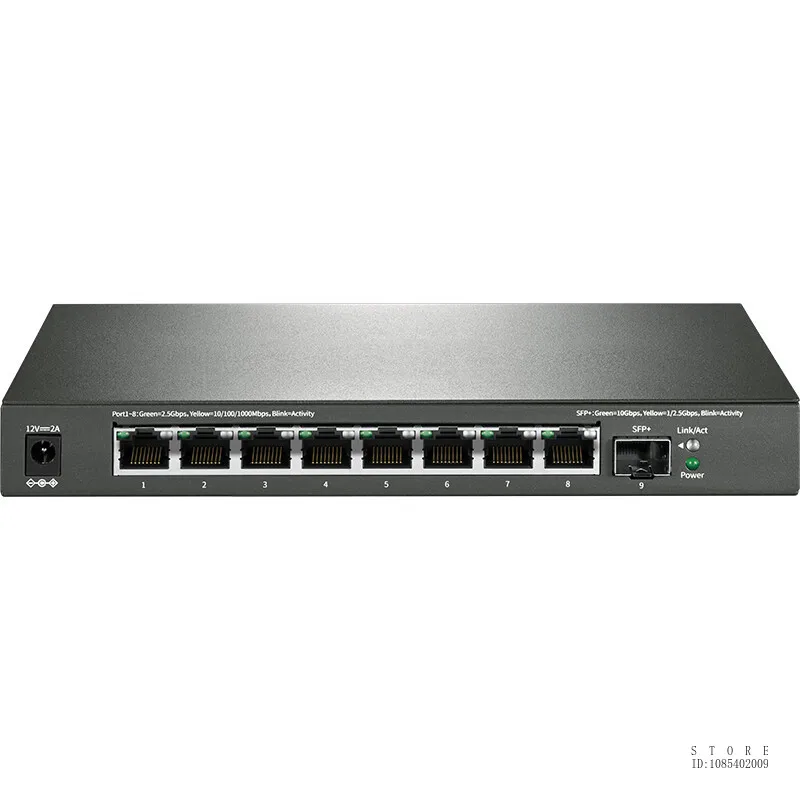 MERCURY 이더넷 스위치, 플러그 앤 플레이, SE109 2.5G 스위치, 8 * 2.5GE + 1 * SFP 포트, 8*10, 100, 1000, 2500Mbps RJ45 포트, 8 포트, 2.5G