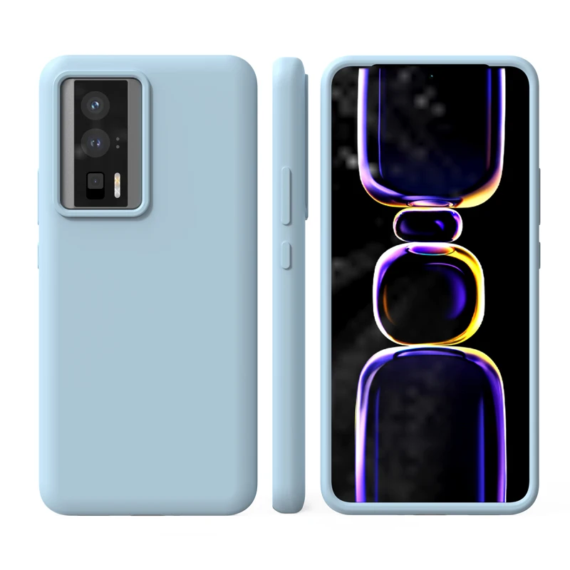 Shockproof Liquid Silicone Case with Slim Soft Skin Touch Protection and Retail Packaging