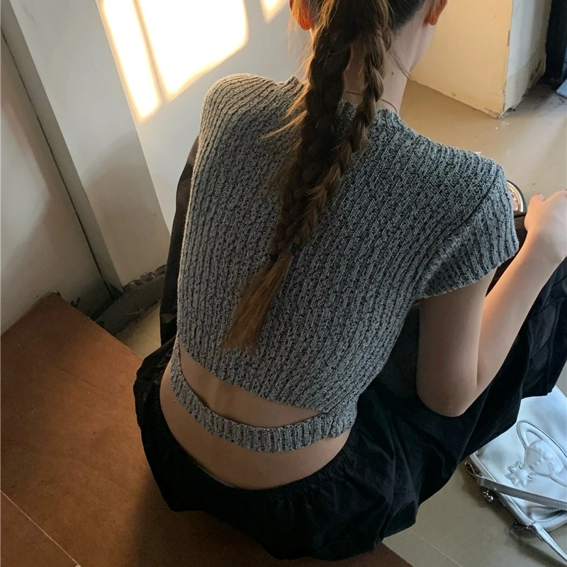 

HSA Осенняя Трикотажная футболка с v-образным вырезом, женская летняя Корейская Приталенная футболка с пуговицами, Женские однотонные футболки, женские Мини-топы