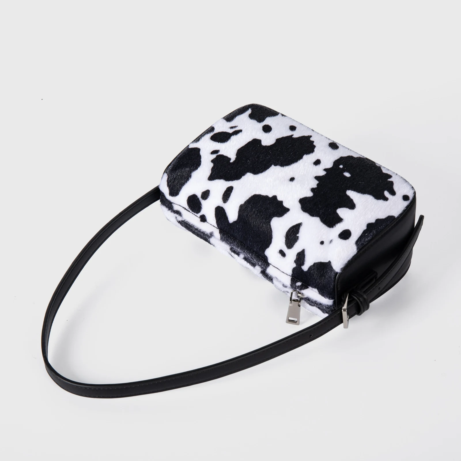 Cow Pattern Shoulder Bag Large Underarm Bag Fashion Square Bag for Women Work Shopping Travel Daily